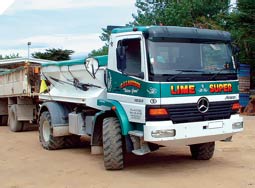 Lime truck